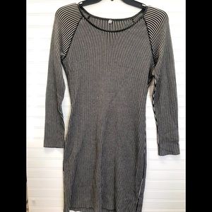 Margaret O’Leary Striped Sweater Dress Scoop Neck